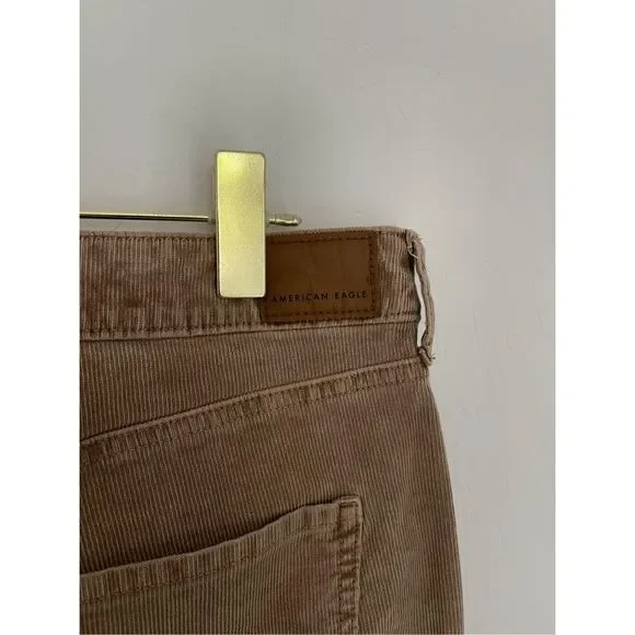 AMERICAN EAGLE Stretch Corduroy Super High-Waisted Plus Size Flare Pants Sz 18 - Picture 5 of 10